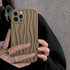 Apple - iPhone 12 Pro Zebana Line Art Silikon Kılıf - Kahverengi