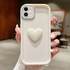 Apple - iPhone 12 Zebana Amour Silikon Kılıf - Krem Rengi