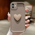 Apple - iPhone 12 Zebana Amour Silikon Kılıf - Kahverengi