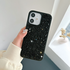 Apple - iPhone 12 Zebana Taşlı Pırlanta Silikon Kılıf - Siyah
