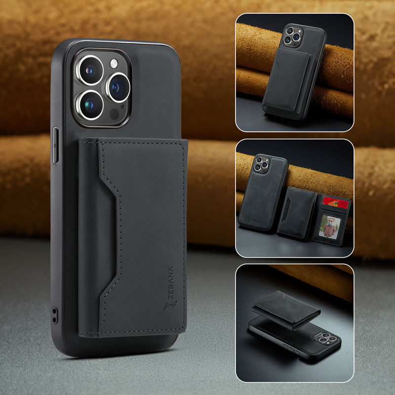 Apple iPhone 13 Pro Max Uyumlu Zebana 2in1 Elite Class Cüzdanlı