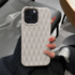 Apple - iPhone 13 Pro Max Zebana 3D Wrink Silikon Kılıf - Krem Rengi