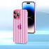 Apple - iPhone 13 Pro Max Zebana Bumper Silikon Kılıf (Kamera Lens Korumalı) - Pembe