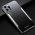 Apple - iPhone 13 Pro Max Zebana Metal Mitras Kılıf (Silikon Kenar) - Gri