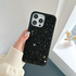 Apple - iPhone 13 Pro Max Zebana Taşlı Pırlanta Silikon Kılıf - Siyah