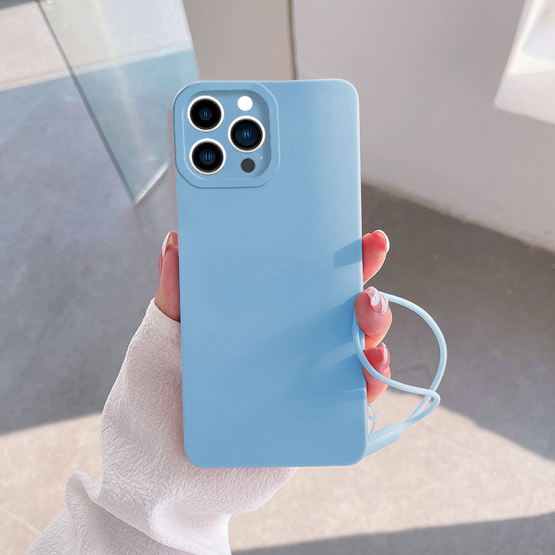 Apple iPhone 13 Pro Uyumlu Zebana Love Yumuşak Silikon Açık Mavi Kılıf