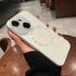 Apple - iPhone 13 Zebana Matte Glass Kılıf (Kablosuz Şarj Destekli) - Beyaz