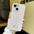 Apple - iPhone 13 Zebana Taşlı Star Glitter Silikon Kılıf - Beyaz
