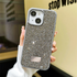 Apple - iPhone 13 Zebana Taşlı Star Glitter Silikon Kılıf - Gri