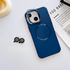 Apple - iPhone 13 Zebana 2in1 Titanium Rubber Kılıf + Kamera Lens Koruma Camı - Mavi Titanyum