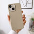 Apple - iPhone 13 Zebana Woven Silikon Kılıf - Krem Rengi