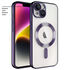 Apple - iPhone 14 Zebana Glint Silikon Kılıf (Kablosuz Şarj Destekli) - Derin Mor