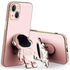 Apple - iPhone 14 Plus Zebana Standlı Astronot Silikon Kılıf - Rose Gold