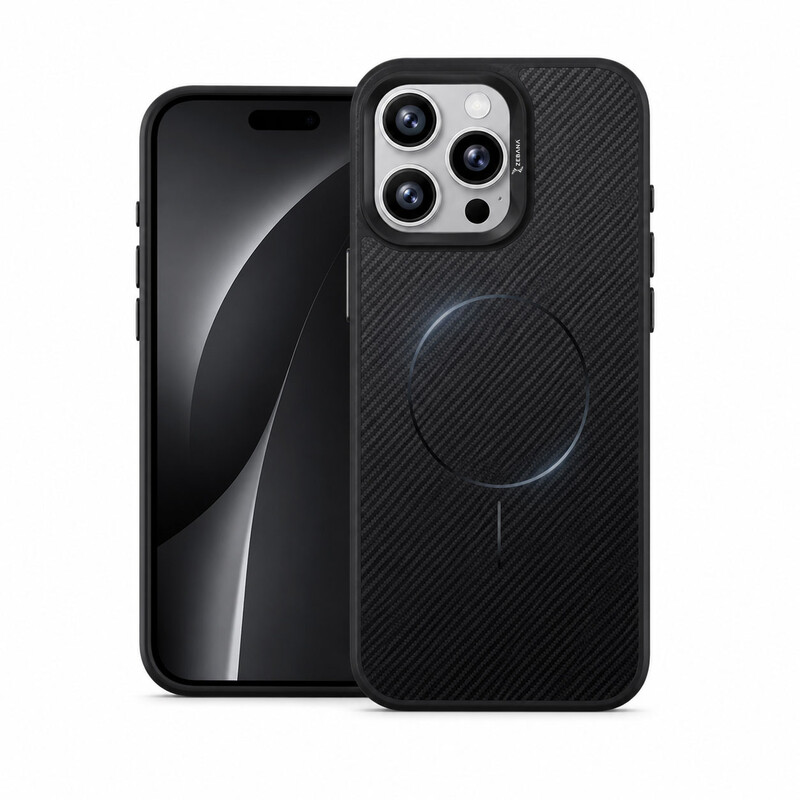 Apple iPhone 14 Pro Max Uyumlu Zebana NeoFiber Silikon Kahverengi