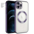 Apple - iPhone 15 Pro Zebana Glint Silikon Kılıf - Derin Mor