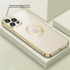 Apple - iPhone 15 Pro Zebana Glint Silikon Kılıf - Gold