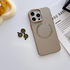 Apple - iPhone 15 Pro Zebana 2in1 Titanium Rubber Kılıf + Kamera Lens Koruma Camı - Natürel Titanyum
