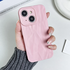 Apple - iPhone 15 Zebana Soft Wrink Silikon Kılıf - Pembe