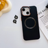 Apple - iPhone 15 Zebana 2in1 Titanium Rubber Kılıf + Kamera Lens Koruma Camı - Siyah Titanyum