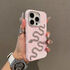 Apple - iPhone 16 Pro Max Zebana Serpent Kadife Kumaş Kılıf - Pembe