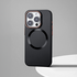 Apple - iPhone 16 Pro Zebana 2in1 Titanium Rubber Kılıf + Kamera Lens Koruma Camı - Siyah Titanyum