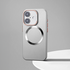Apple - iPhone 16 Zebana 2in1 Titanium Rubber Kılıf + Kamera Lens Koruma Camı - Gri