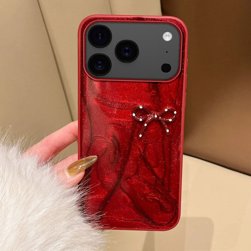 SKYLRK iPhone17 ProMax iPhoneケース 赤／黒 Massemr Apple iPhone 17 Pro Max Lüks Premium Silikon Kılıf Darbe