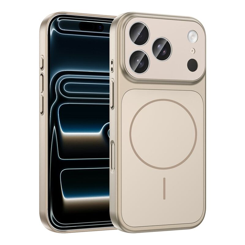 Apple iPhone 17 Pro Max Zebana TitanMag Plastik Rubber Kılıf