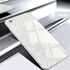 Apple - iPhone 6 Plus Marbel - Silikon Kenar Tempered Glass Kılıf - Beyaz