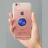 Apple - iPhone 6 Şeffaf Yüzüklü Silikon Kılıf - Mavi