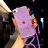 Apple - iPhone 6S Zebana Simli Askılı Silikon Kılıf - Mor
