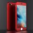 Apple - iPhone 6S 360 Full Korumalı Rubber Kapak - Kırmızı