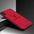 Apple - iPhone 7 Plus Silikon Kenar Kumaş Kılıf - Kırmızı