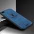 Apple - iPhone 7 Plus Silikon Kenar Kumaş Kılıf - Mavi