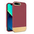 Apple - iPhone 7 Plus Zebana Gold Stil Silikon Kılıf - Bordo