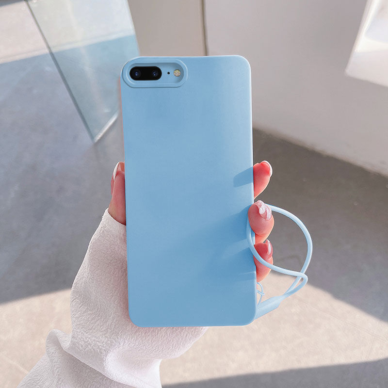 Apple - iPhone 6 Plus Zebana Love Yumuşak Silikon Kılıf - Açık Mavi