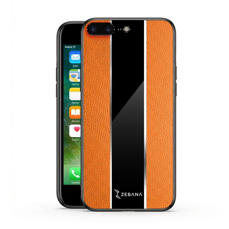 Apple iPhone 7 Plus Uyumlu Zebana Premium Deri Kahverengi Kılıf
