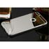 Apple - iPhone 7 Silikon Kenar Aynalı Kılıf - Gri