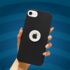 Apple - iPhone 7 Zebana Candy Silikon Kılıf - Siyah - Beyaz