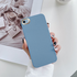 Apple - iPhone 7 Zebana Kadife Kılıf (Kamera Korumalı) - Mavi