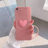 Apple - iPhone 7 Zebana Kalpli Love Silikon Kılıf - Rose Gold