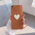 Apple - iPhone 7 Zebana Kalpli Love Silikon Kılıf - Kahverengi