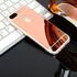 Apple - iPhone 8 Plus Silikon Kenar Aynalı Kılıf - Rose Gold