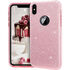 Apple - iPhone X Shining Simli Silikon Kılıf - Pembe