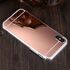 Apple - iPhone X Silikon Kenar Aynalı Kılıf - Rose Gold