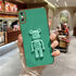 Apple - iPhone X Standlı Robotix Silikon Kılıf - Yeşil