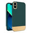 Apple - iPhone X Zebana Gold Stil Silikon Kılıf - Yeşil