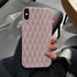Apple - iPhone X Zebana 3D Wrink Silikon Kılıf - Pembe