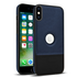 Apple - iPhone X Zebana Business Deri Kılıf - Lacivert - Siyah