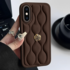 Apple - iPhone X Zebana Camellia Deri Kılıf - Kahverengi